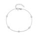 Women's Jewelry S925 Sterling Silver Classic Simple Ladies Diamond Bracelet All Match Ins Style Adjustable Hand Accessories_ipsvogv.com