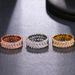 Women's Ring Platinum Plated 3A Double Row Zircon Full Diamond Ring Rose Gold Plated Gold Luxury Ladies Popular Jewelry Batch_ipsvogv.com