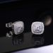 New Product Recommendation: Fashionable And Elegant Micro Inlaid White Zircon For Women, Square Double Earrings_ipsvogv.com
