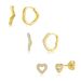Unisex Real Gold Brass Electroplating Fresh And Sweet Peach Heart Inlaid Zircon Earrings For Ladies Cute Earrings_ipsvogv.com