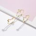 Japanese Niche Pure Silver Gold-plated Beidou Seven Fairy Queen Cross Star Joint Ring Fine_ipsvogv.com