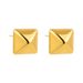 Women’s Jewelry Set Fashion Fashion Simple Gold Plated Stainless Steel Concave And Convex Square Earrings Atmospheric Antique Square Earrings_ipsvogv.com