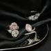 New Product: Super Fairy Princess Pink Zircon Sparkling Diamond Starry Small Star Design Open Light Luxury High End Ring_ipsvogv.com