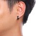 QSZB Basic Stainless Steel Hoop For Men Women Unisex Hie Earrings With CZ Stone Accessory_ipsvogv.com