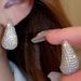 Style Water Drop Earrings Light Luxury Female Temperament Fashion Inlaid Zirconium Earrings_ipsvogv.com