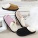 Woolly slippers Woolly home Mark shoes warm outside to wear with wool non-slip thick cotton slippers_ipsvogv.com