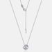 hot Collection Of Dazzling 1ct Moissanite Simple Necklace Female S925 Silver Package Inlaid With Colored Gemstone Clavicle Chain Fashion_ipsvogv.com