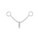 Unisex personality piercing ear bone studs ladies zircon tassel chain ear studs fashion earrings with chain_ipsvogv.com