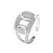 Korean Fashion Personality Combination Open Women's Instagram Cold And Indifferent Design Joint Zircon Index Finger Ring_ipsvogv.com