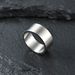 Men's Jewelry 10mm Wide Simple Flat Inside And Outside Matte Brushed Titanium Steel Ring Retro Silver Men's Trendy Hip Hop Ring Bracelet_ipsvogv.com