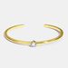 Four Claw Zircon Bracelet Temperament Versatile Diamond K Gold Open Bracelet Watch Accessories_ipsvogv.com