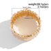 exaggerated Three Dimensional Striped Open Wide Bracelet Versatile Cold Style Alloy Spring Bracelet Jewelry_ipsvogv.com