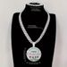 New Geometric Round Letter Creative Exaggerated Alloy Full Diamond Hip-Hop Pendant_ipsvogv.com