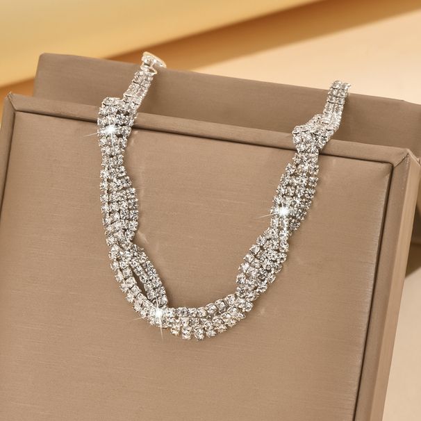 Unisex Bracelet Jewelry Fashion Bridal Bracelet Rhinestone Elastic Bracelet Fashion Bracelet_ipsvogv.com