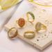 New Fashionable Simple Copper Plated True Gold Micro Inlaid Zircon Geometric Opening Ring For Women_ipsvogv.com