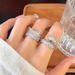 exaggerated Zircon Personality Versatile Silver Serpentine Wo's Index Finger Exquisite Opening Adjustable Ring For_ipsvogv.com