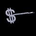 Accessories Letter Hairpin Rhinestone Letter Hairpin ins Hair Accessories US Dollar Hairpin Side Clip_ipsvogv.com