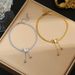 Advanced Fashion Titanium Steel Butterfly Tassel Women Net Red Ins Luxury Blade Chain Bracelet_ipsvogv.com