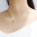 Sterg Sier Plated K Gold Zircon Inlaid Brand Irregular Round Necklace_ipsvogv.com