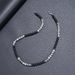 6mm Black Magnet Frosted Bead Necklace, Men's And Women's Natural Stone Couple Accessories_ipsvogv.com