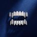 Unisex Jewelry Fashion full diamond mixed inlay vampire fangs trendy cool men decoration dentures gold braces personality accessoriesHIPHOP tooth_ipsvogv.com