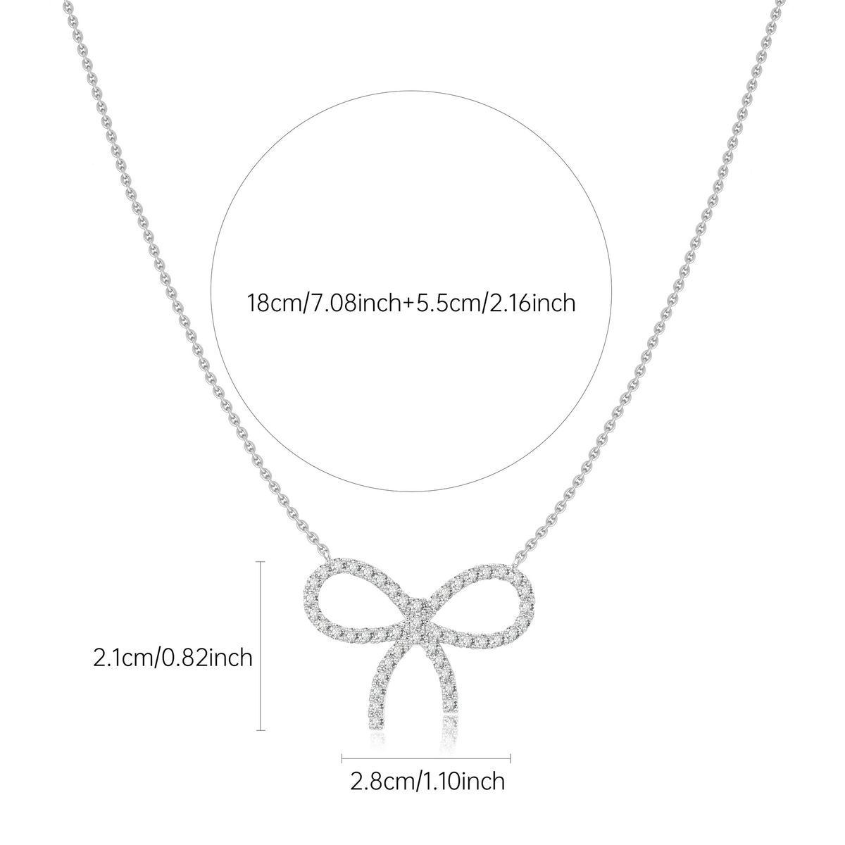Jewelry bow necklace women clavicle chain Korean version simple ins niche design star same chain_ipsvogv.com