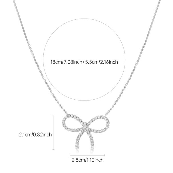 Jewelry bow necklace women clavicle chain Korean version simple ins niche design star same chain_ipsvogv.com