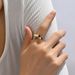 Women’s Jewelry Set Fashion New Rainbow Ring Jewelry Colored Titanium Steel Ring_ipsvogv.com