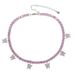 Women's Jewelry White Zircon Tennis Chain Necklace Tennis Choker Butterfly Pendant Adjustable 32+10_ipsvogv.com