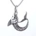 New Nordic Mythical Shark Shaped Titanium Steel Men's Pendant Necklace_ipsvogv.com
