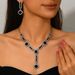Women’s Jewelry Set Fashion Fashion EU Alloy Cube Necklace Earrings Earrings Heavy Duty High End Clavicle Chain Fashion Evening Dress Accessories_ipsvogv.com