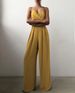 Women's Sling Waist Straight Floor-length Minimalist Sleeveless Jumpsuit Spring And Summer New Product_ipsvogv.com