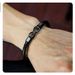 Hot Selling Jewelry Stainless Steel Men's Hip-Hop Versatile Fashion Infinite Figure-8 Leather Cord Bracelet_ipsvogv.com