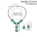 Jewelry Ethnic Style Turquoise Set, Fashionable Punk Metal Chain, Collarbone Necklace Accessory_ipsvogv.com