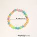 Fashionable And Personalized Style Luminous Colored Smiling Face Bead Elastic Women's Bracelet Jewelry_ipsvogv.com