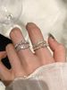 white Pearl Kr Zircon Suzyacc Exquisite Open Ring, Light Luxury, Niche Temperament, High-end Feel, Index Finger Ring , Luxury, Temperament, Feel,_ipsvogv.com