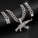 Hip Hop Explosive Full Diamond AK47 Machine Gun Domineering Pendant Men's Trendy Brand Long Creative Accessory_ipsvogv.com