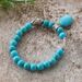 New Hand Decor Eucommia Turquoise Elastic Rope Bracelet_ipsvogv.com