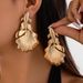 Exaggerated Creative Goldfish Pendant Female Personalized Metal Wave Fish Tail Earrings_ipsvogv.com