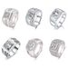 Mosang Stone Live Mouth Dominant Men's High End Business Full Diamond Adjustable Fashion Wedding Ring_ipsvogv.com