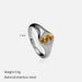 Women’s Jewelry Set Fashion Simple Electroplating Gold Stainless Steel Closed Ring_ipsvogv.com