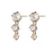 Earrings Sterling Silver Combination Zircon Earrings Niche All-match Minimalist Temperament Jewelry Korean Women's High-end Sense_ipsvogv.com