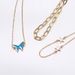 New Fashionable And Personalized Blue Star Butterfly Pendant Set Of 3 Adjustable Feet Chains_ipsvogv.com