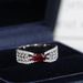 Noodles Wheat Ear Red Zircon Egg Simulation Diamond Daily Whitening And Luminous Quality Light Luxury Tail Finger Ring_ipsvogv.com