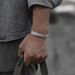 Vegetarian silver do old feather bracelet 1pc men's tide vintage bracelet personalized versatile simple bracelet_ipsvogv.com