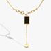 S925 Sterling Silver Necklace Plated K Gold Agate Women's Joker High Sense Sweater Chain_ipsvogv.com