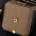 Love round card buckle titanium steel necklace female ins cold style clavicle chain trendy net red niche design necklace_ipsvogv.com