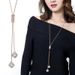 Fashion Necklaces Crystal Jewelry Clover Leaves Necklace Pendant Long Sweater Twist Chain For Women_ipsvogv.com