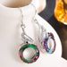 New colorful crystal peacock bracelet earrings Fashion creative colorful necklace bracelet set_ipsvogv.com