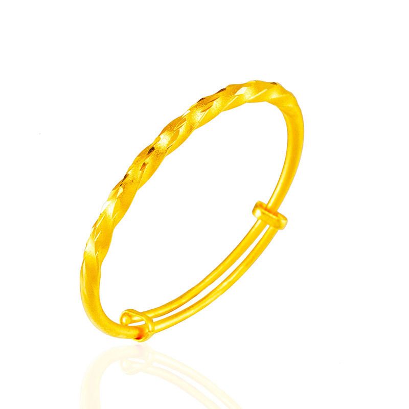 Popular Fried Dough Twists Meteor Shower Jewelry National Wind Sand Gold Round Belly Push Pull Bracelet_ipsvogv.com